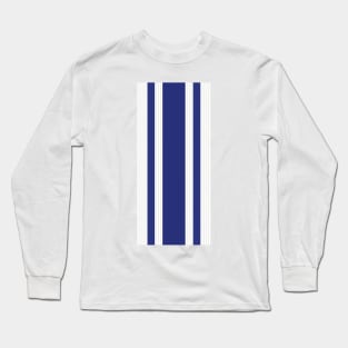Retro Manchester United 1994 - 1996 Blue and White Striped 3rd Jersey Long Sleeve T-Shirt